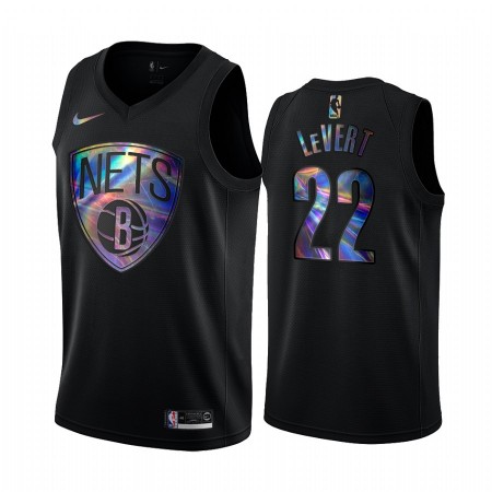 Maglia NBA Brooklyn Nets Caris LeVert 22 Iridescent HWC Collection Swingman - Uomo